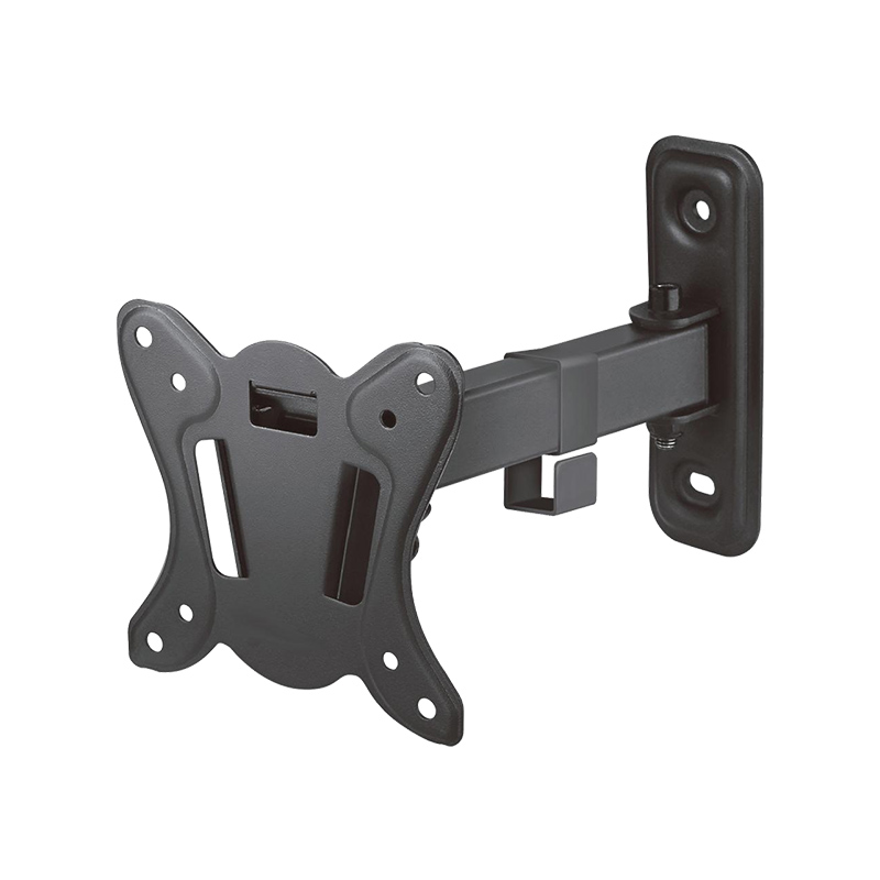 Soporte de pared para monitor, soporte móvil para TV/Monitor para monitores de 13”-27” planos y curvos, monitores/TV de hasta máx. 25 kg Estándar VESA de 75 x 75 mm a 100 x 100 mm, negro